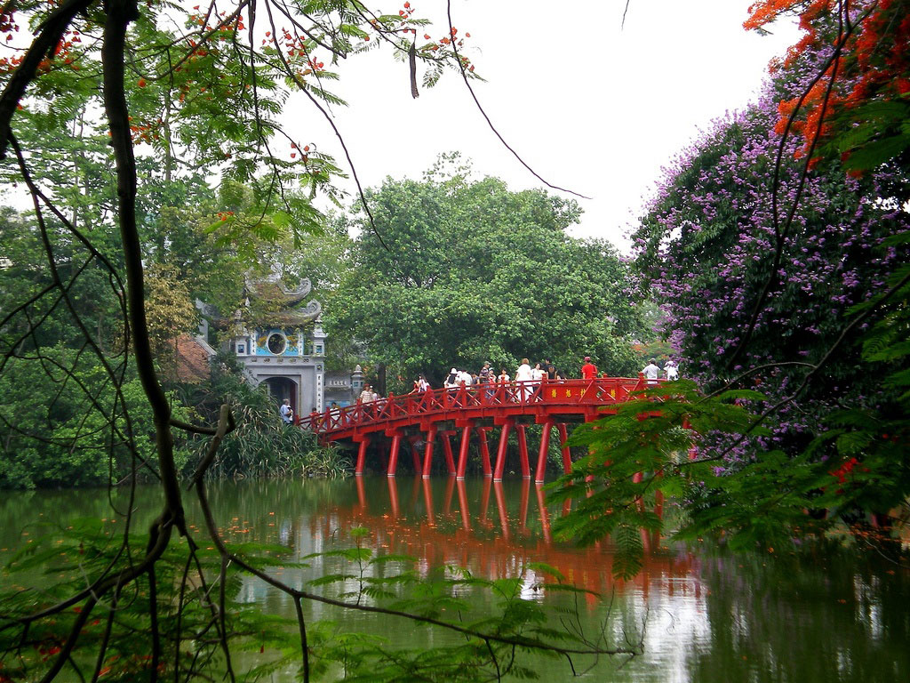 Hanoi - Photo du pont de Huc