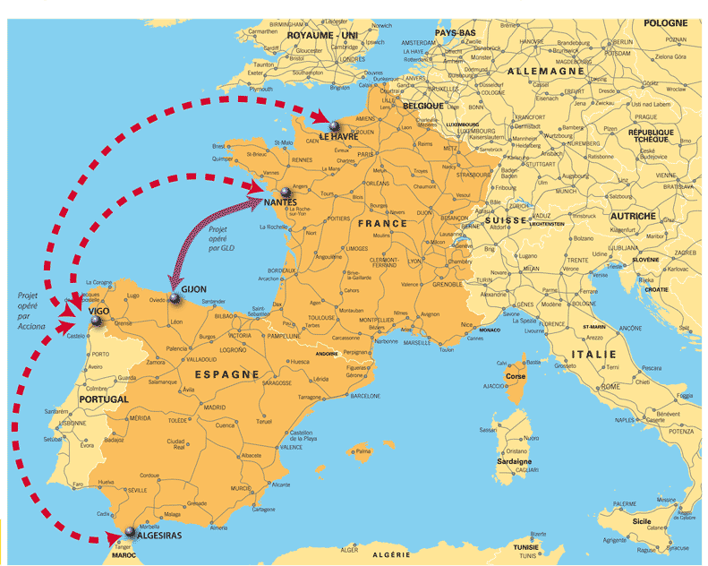 Carte France Espagne