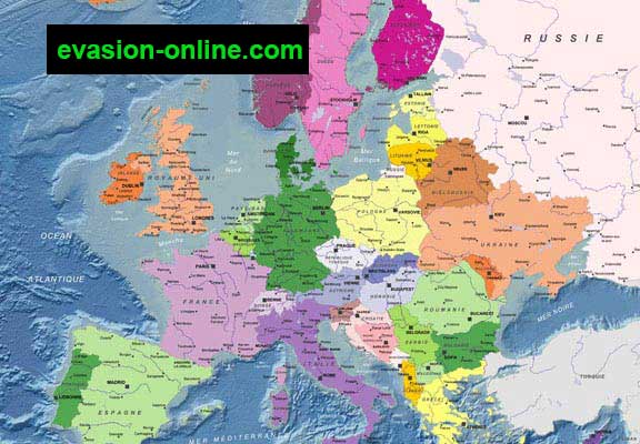 Carte d'Europe  Mercator