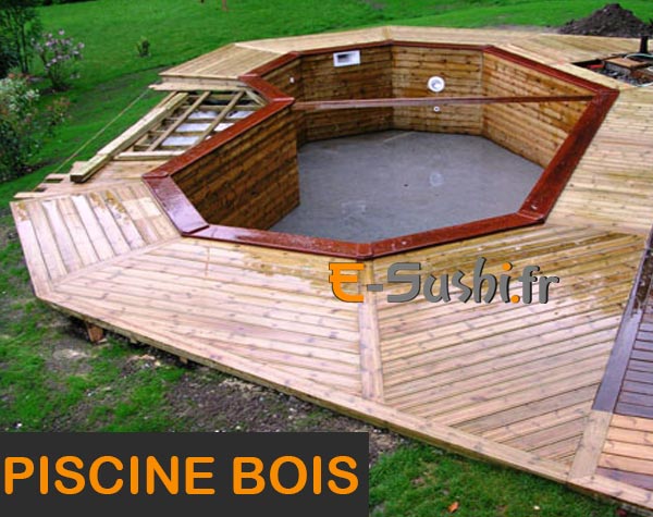 Piscine - construction terrasse en Bois
