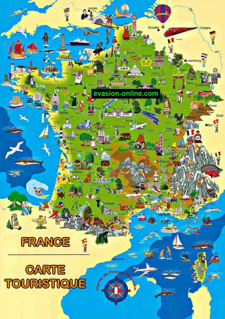 France - Carte Touristique