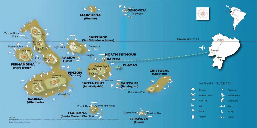 Galapagos Carte -Map