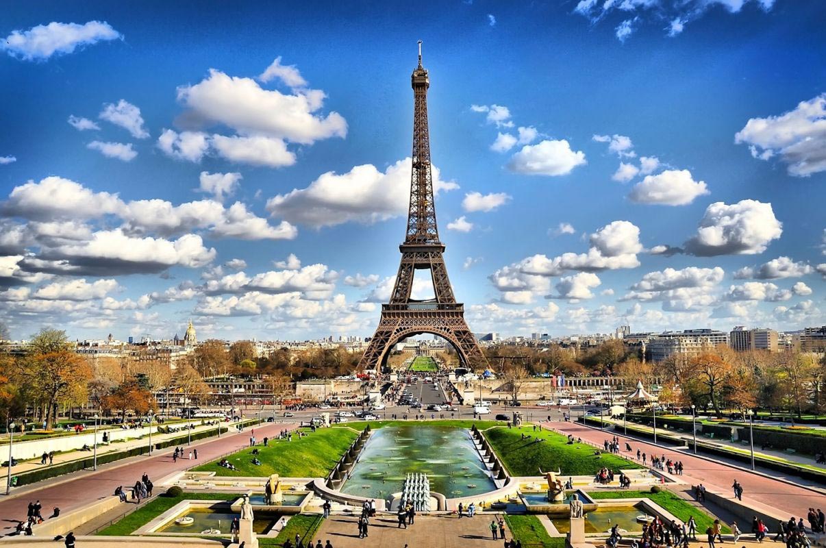 Illustration de la Tour Eiffel et du Jardin