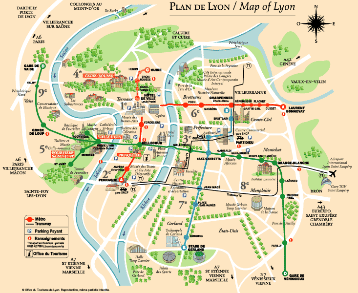 D Crypter 54 Imagen Carte De Lyon Et Ses Quartiers Fr Thptnganamst   Planlyon 