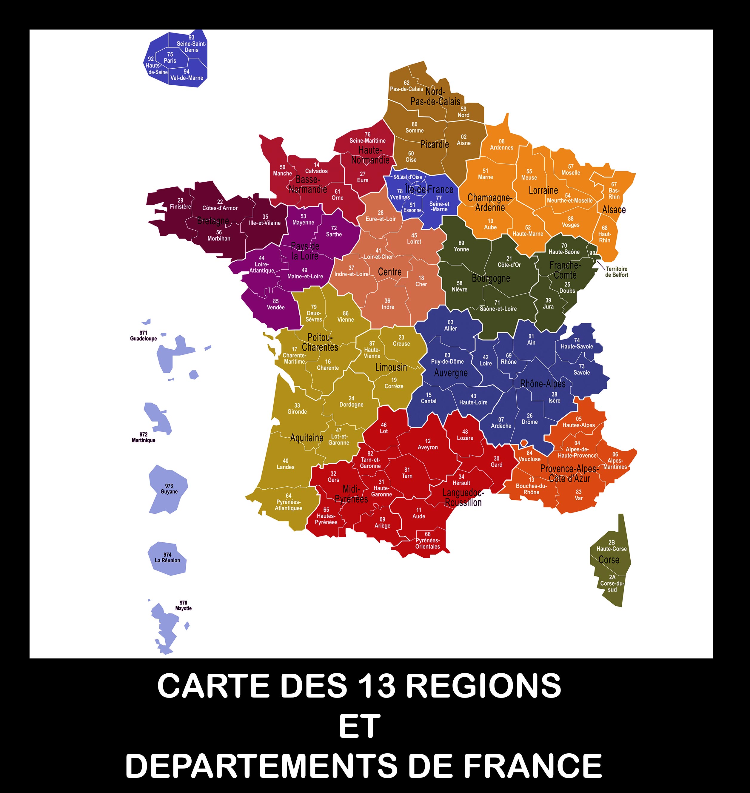 Carte-France-13 Regions