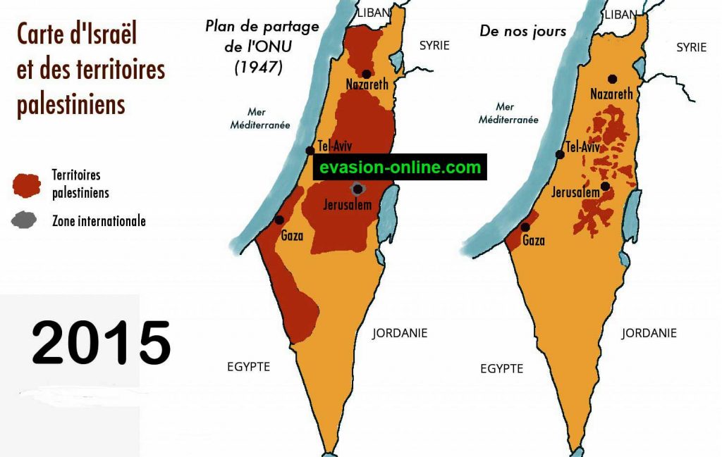 Carte Israel-Palestine