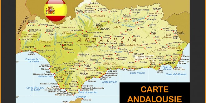 Carte Andalousie