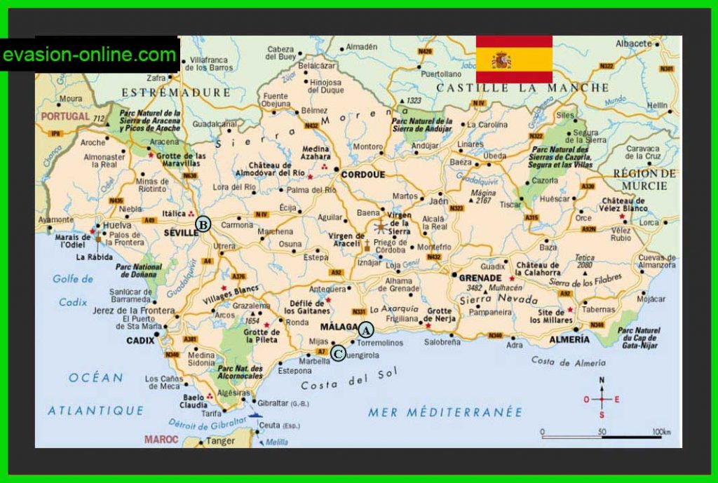 Région Andalousie en Espagne