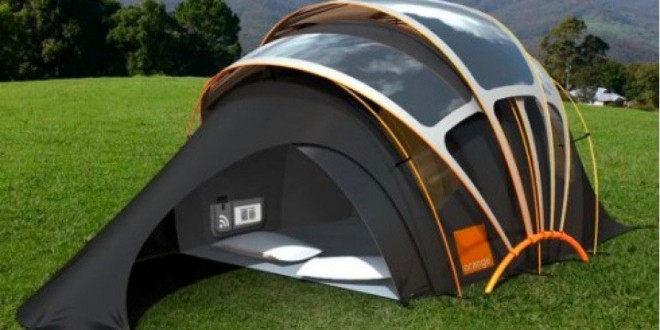 Tente de camping solaire