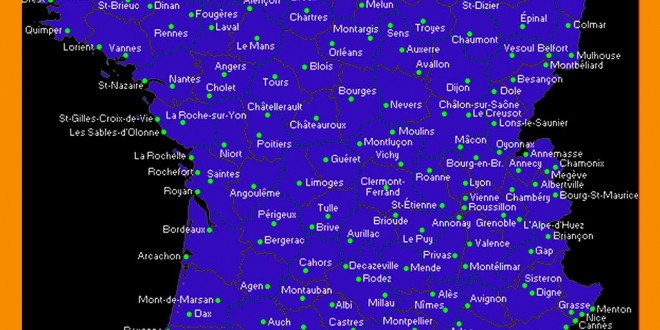 Carte De France Villes Principales Et Régions Voyage Carte Plan 3409