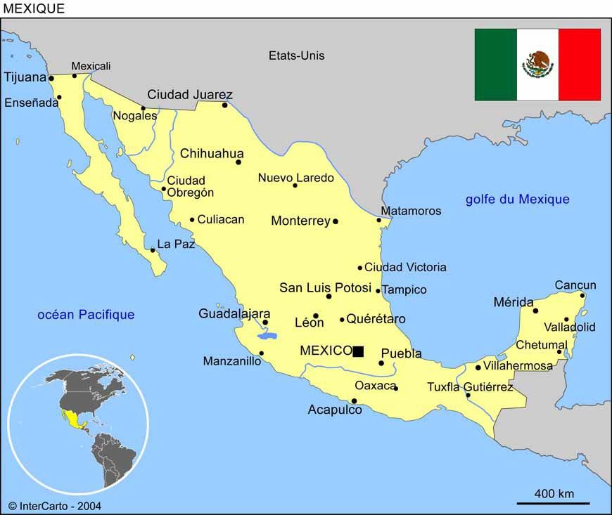 Mexique Carte