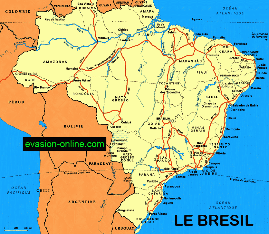 Pays et frontières au Brésil