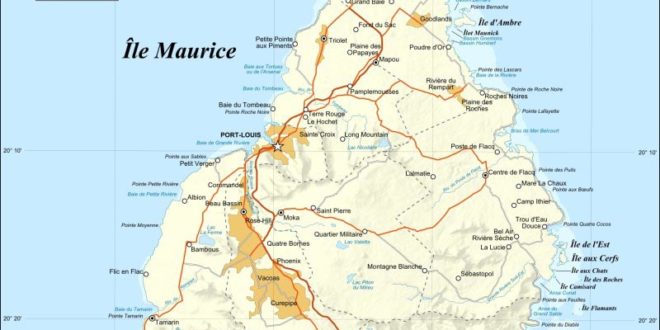 Carte Ile Maurice