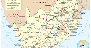 Carte Afrique du sud