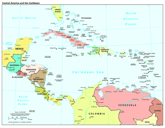 Caraïbes carte