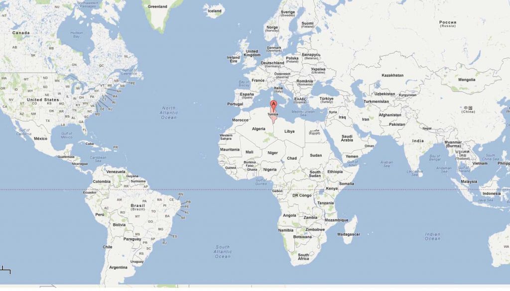Tunisie Carte Du Monde Voyage Carte Plan Carte Du Tunusia Monde 1024x585 