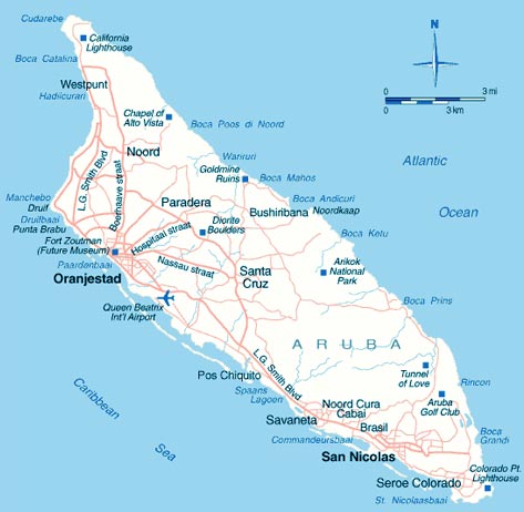 Aruba - Carte