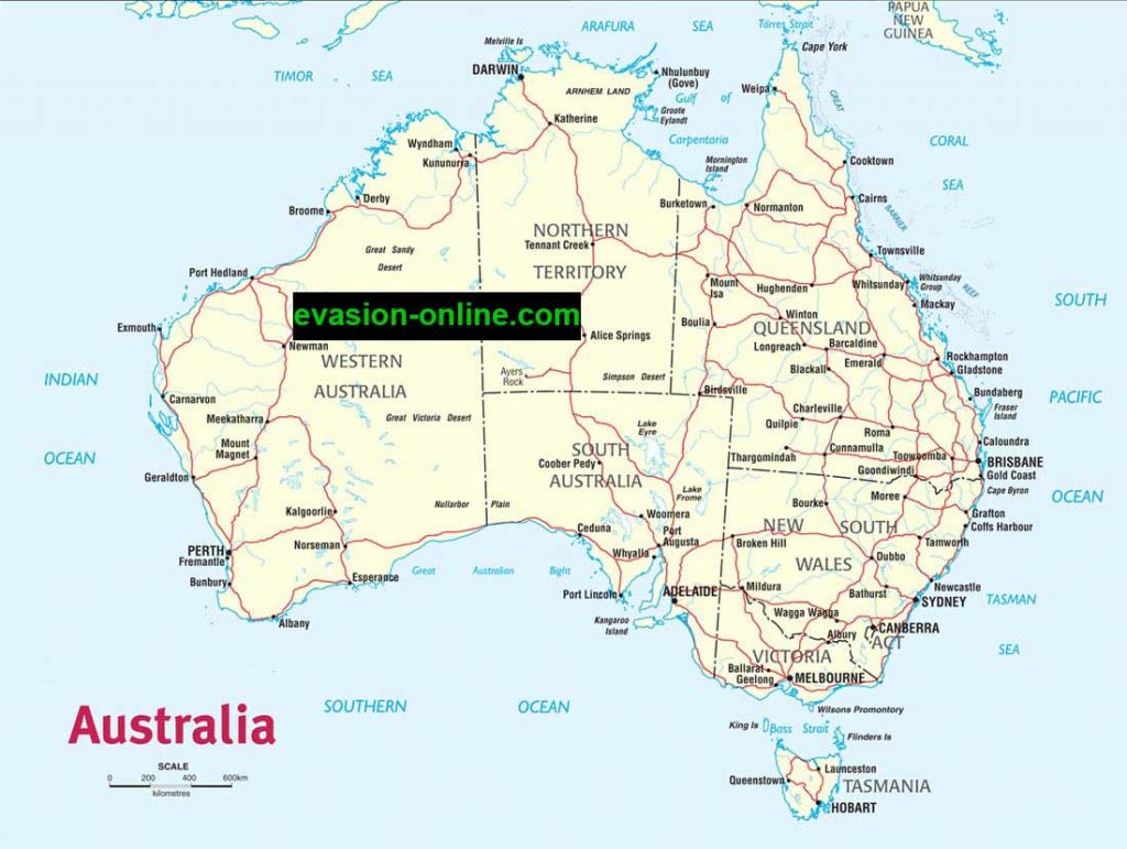 Australia A4 Web Map