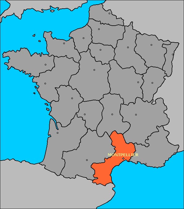 Languedoc - Carte France