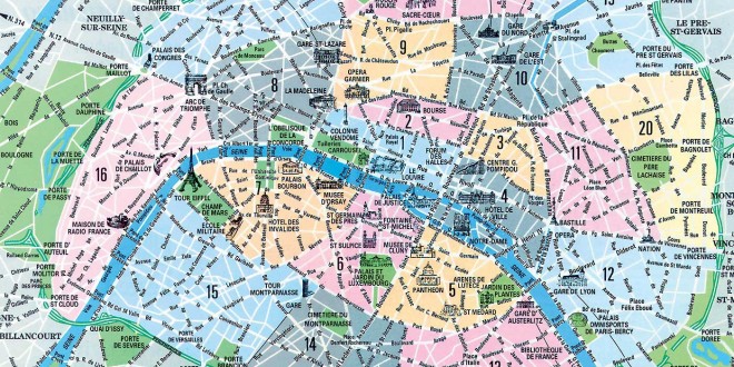 carte de paris rues Les rues de Paris » Vacances   Guide Voyage