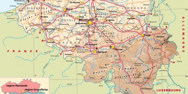 Carte de Belgique