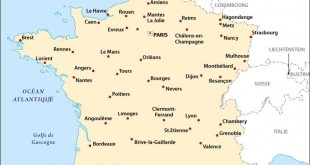 Principales villes de France
