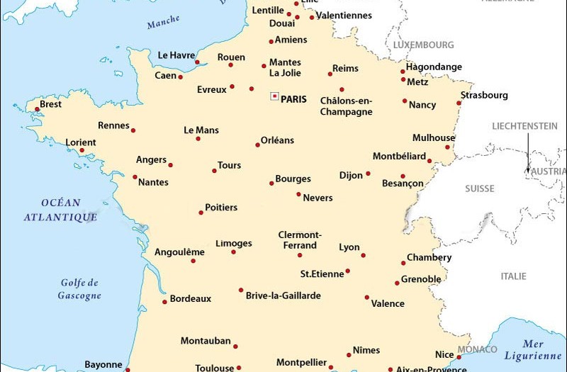 les grandes villes de France