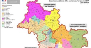 Loir et Cher carte des circonscriptions