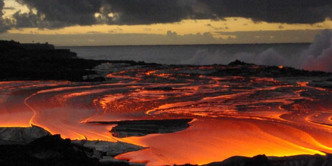 Kilauea-volcan à Hawaii