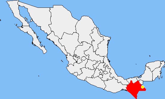 chiapas - carte du mexique
