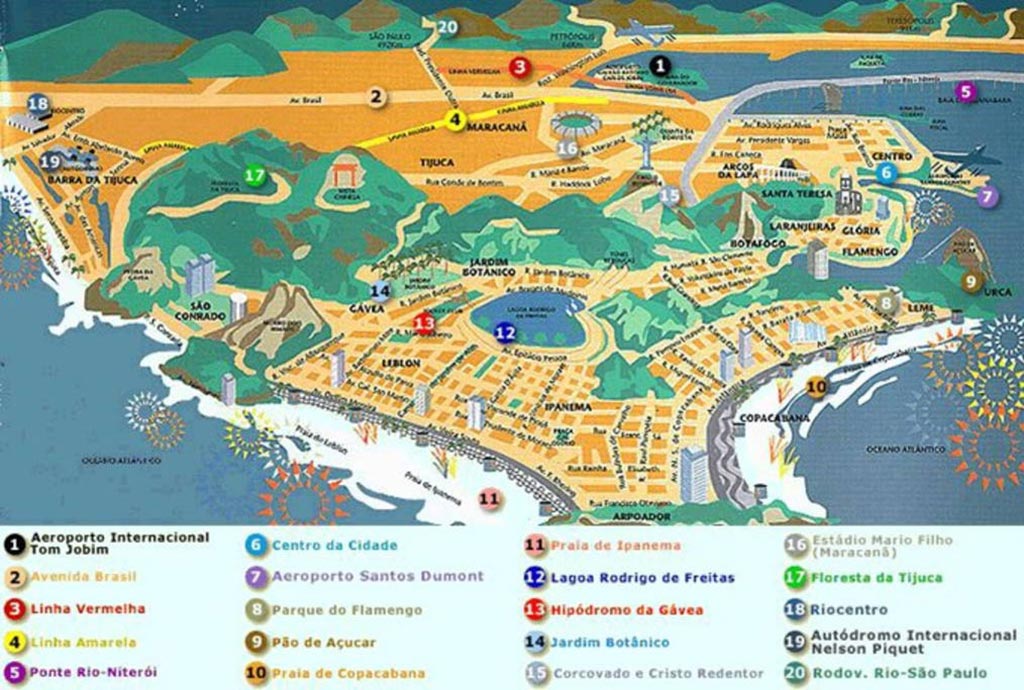 Carte de Rio de Janeiro