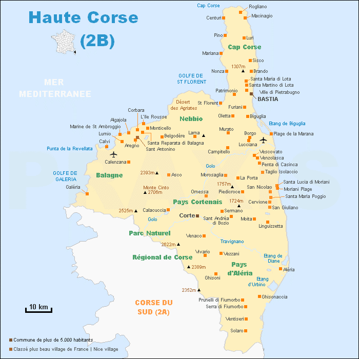 Haute-Corse - Département 2B