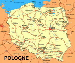 Pologne - Carte détaillée