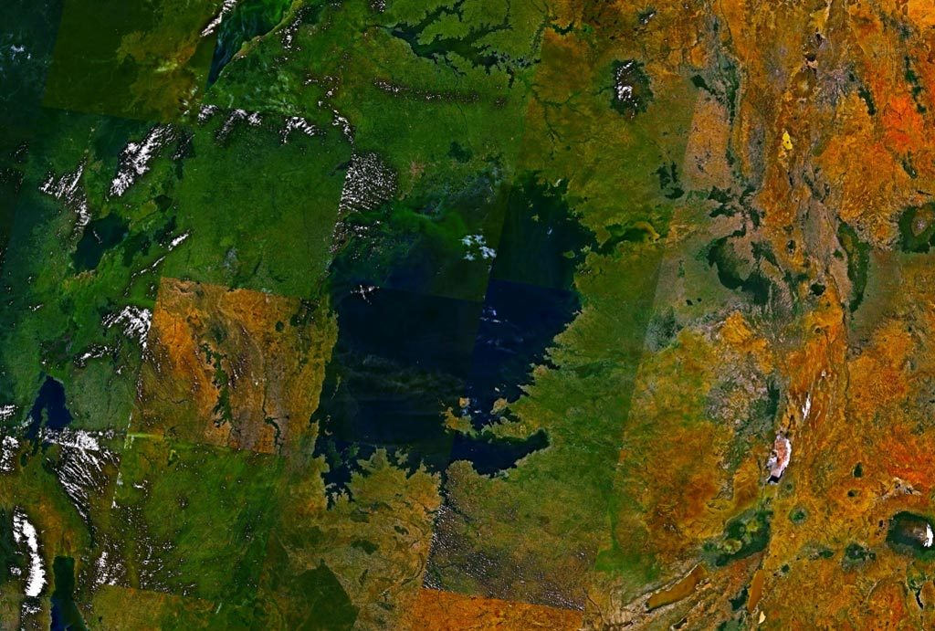 Lac victoria - photo satellite