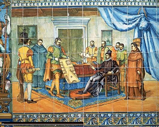 Philippe II approuvant l'urbanisation de Valladolid