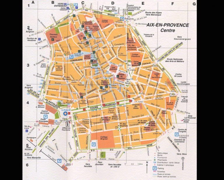 Ville Aix en provence ≡ Voyage Carte Plan