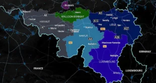 Carte de Wallonie