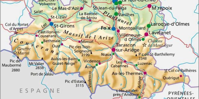 Carte Ariège