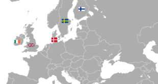 Carte Europe Nord