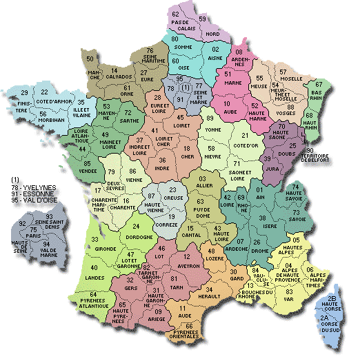 carte france villes