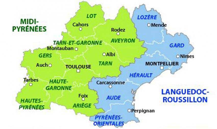 Midi Pyrénées - Languedoc Roussillon