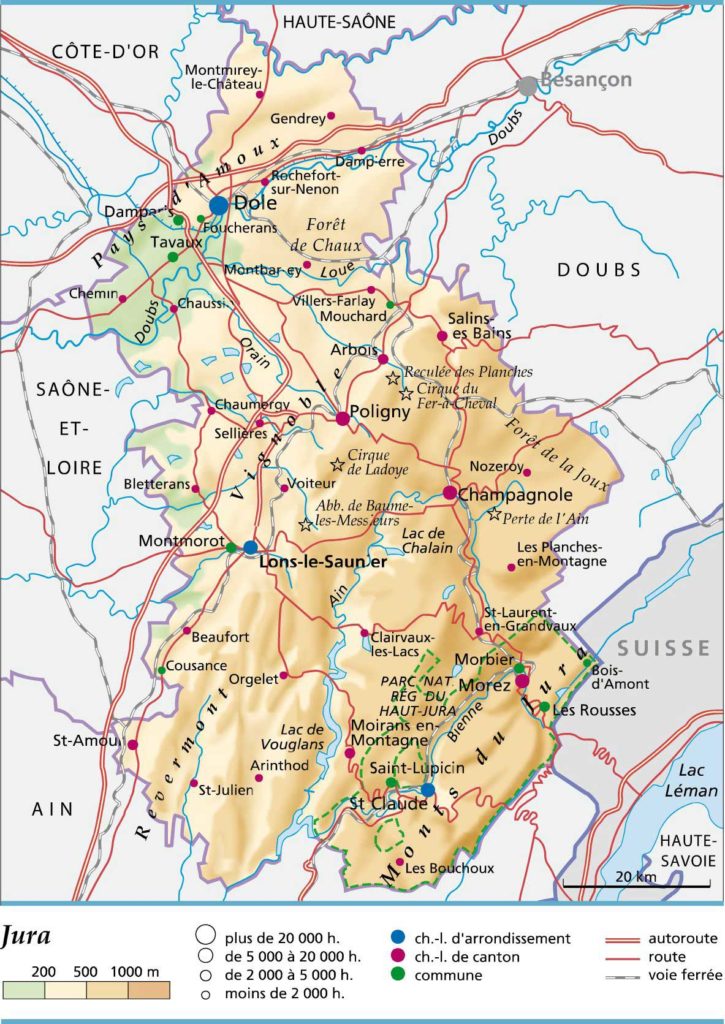 Carte Du Massif Jura Voyage Carte Plan