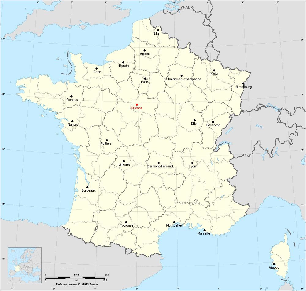 Carte Orléans