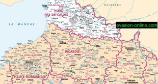 Carte de France Nord détaillée