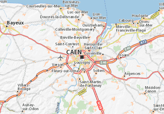 Carte de Caen