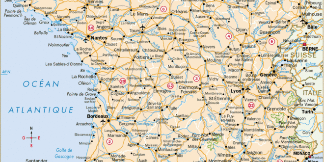 carte de france detaillee des villes