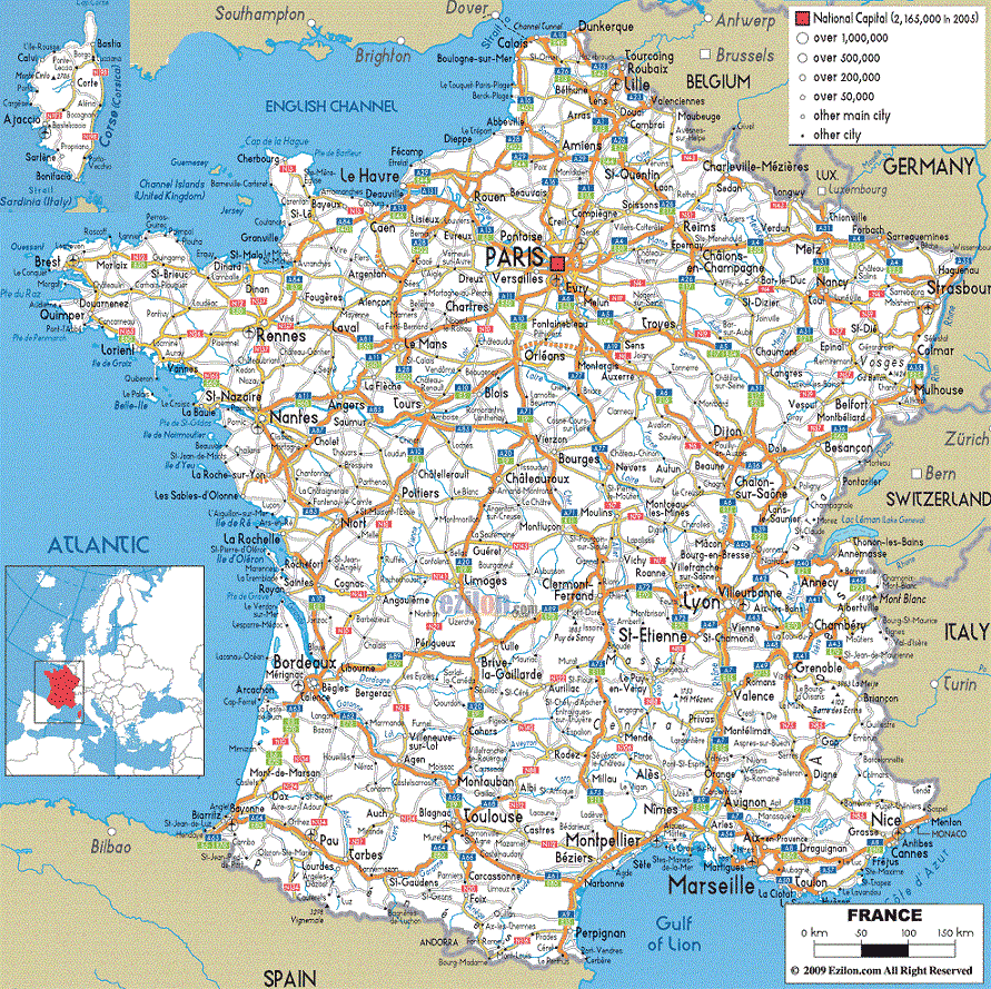 Carte de France du Sud