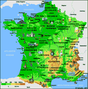 France tourisme carte