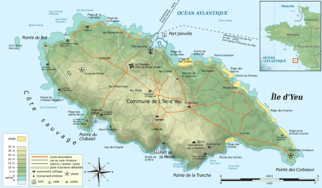 Île d'Yeu - Carte