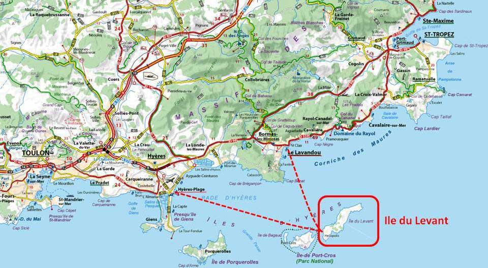 Ile Du Levant Voyage Carte Plan Ile Du Levant Voyage Carte Plan